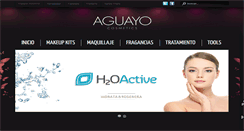 Desktop Screenshot of aguayocosmetics.com